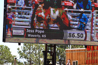 Cheyenne Saturday Semi Finals Bareback (310)Jess Pope, 86.5 points on Three Hills Rodeo’s Short Stuff Bucks