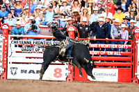 Cheyenne Friday Semi Finals Bull Riding (491) Sage Kimzey