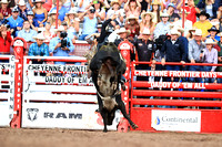 Cheyenne Friday Semi Finals Bull Riding (489) Sage Kimzey