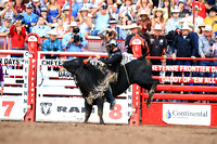 Cheyenne Friday Semi Finals Bull Riding (486) Sage Kimzey