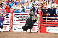 Cheyenne Friday Semi Finals Bull Riding (484) Sage Kimzey