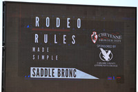 Cheyenne Saddle Bronc riding