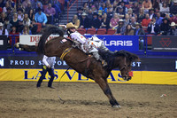 Round 1 Bareback Riding (147) Ty Breuer, Worth the Whiskey, Pete Carr