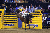 Round 1 Bareback Riding (153) Ty Breuer, Worth the Whiskey, Pete Carr