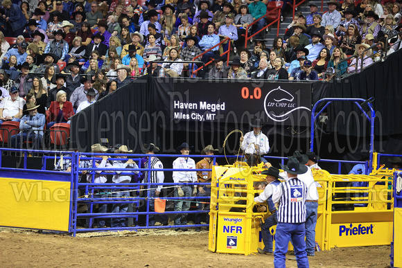 Round 7 Tie Down Roping (1641) Haven Meged