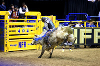 Round 6 Bull Riding (983) Tristen Hutchings, Caddyshack, Rocky Mountain, Winner