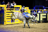 Round 6 Bull Riding (982) Tristen Hutchings, Caddyshack, Rocky Mountain, Winner