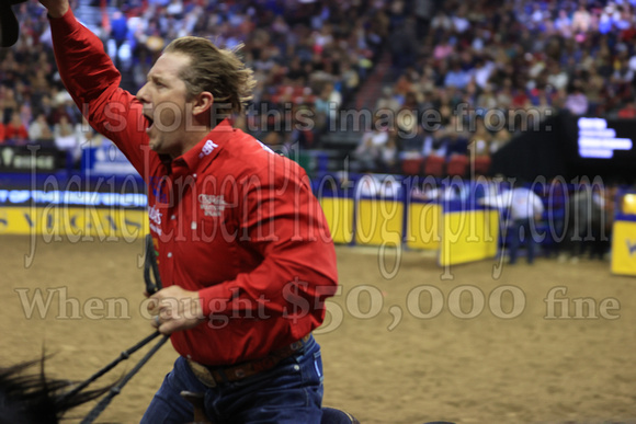 Round 1 Steer Wrestling (595) Nick Guy Victory Lap Winner