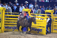 NFR  RD TWO (857) Bareback Riding Dean Thompson All Eyes on A&K Power River Rodeo