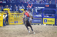 NFR  RD TWO (860) Bareback Riding Dean Thompson All Eyes on A&K Power River Rodeo
