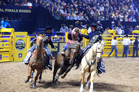 NFR  RD TWO (869) Bareback Riding Dean Thompson All Eyes on A&K Power River Rodeo