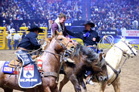 NFR  RD TWO (873) Bareback Riding Dean Thompson All Eyes on A&K Power River Rodeo