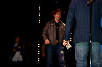 NFR RD Two Buckle Awards (574) Bull Riding  Jared Parsonage, 87.5 points on Barnes PRCA Rodeo 's Umm