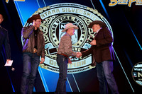 NFR RD Two Buckle Awards (582) Bull Riding  Jared Parsonage, 87.5 points on Barnes PRCA Rodeo 's Umm