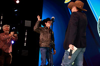 NFR 23 Rd Four (2226) Buckle Awards Bull Riding Ky Hamilton, 89 points on Bridwell Pro Rodeos 's Fred