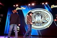 NFR 23 Rd Four (2230) Buckle Awards Bull Riding Ky Hamilton, 89 points on Bridwell Pro Rodeos 's Fred