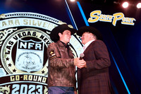 NFR 23 Rd Four (2236) Buckle Awards Bull Riding Ky Hamilton, 89 points on Bridwell Pro Rodeos 's Fred