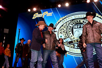 NFR 23 Rd Four (2237) Buckle Awards Bull Riding Ky Hamilton, 89 points on Bridwell Pro Rodeos 's Fred