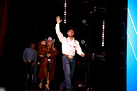 NFR RD Five (3410) Buckle Bull Riding Sage Kimzey, 92 points on Stace Smith Pro Rodeos 's Polar Express