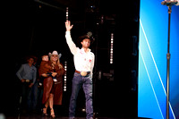 NFR RD Five (3411) Buckle Bull Riding Sage Kimzey, 92 points on Stace Smith Pro Rodeos 's Polar Express