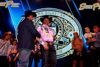 NFR RD Two Buckle Awards (261) Team roping