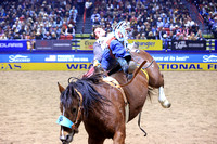 NFR  RD TWO (1097) Bareback Riding Kade Sonnier Bill Fick Top Egyptian Pickett Pro Rodeo