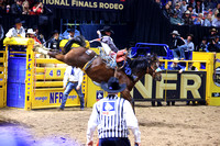 NFR  RD TWO (1088) Bareback Riding Kade Sonnier Bill Fick Top Egyptian Pickett Pro Rodeo
