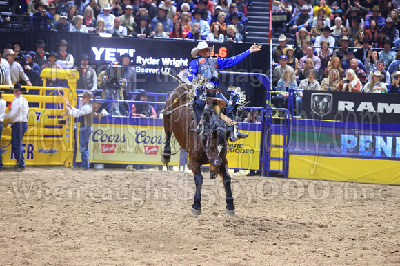Round One 23' (821) Saddle Broncs Ryder Wright Trump Card C5 Rodeo