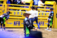 NFR 23 Round Three (3685) Bull Riding Cody Teel The Kracken Andrews Rodeo