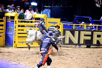NFR RD Six (3638) Bull Riding Hayes Weight Zombie Time Burch Rodeo