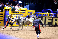 NFR RD Six (3641) Bull Riding Hayes Weight Zombie Time Burch Rodeo