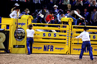 NFR 23 Round Three (3894) Bull Riding Jared Parsonage Trump Train Dakota Rodeo