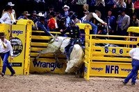 NFR 23 Round Three (3896) Bull Riding Jared Parsonage Trump Train Dakota Rodeo