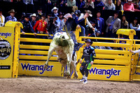 NFR 23 Round Three (3911) Bull Riding Jared Parsonage Trump Train Dakota Rodeo
