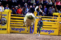 NFR 23 Round Three (3910) Bull Riding Jared Parsonage Trump Train Dakota Rodeo