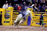 NFR 23 Round Three (3908) Bull Riding Jared Parsonage Trump Train Dakota Rodeo