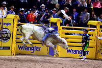 NFR 23 Round Three (3904) Bull Riding Jared Parsonage Trump Train Dakota Rodeo