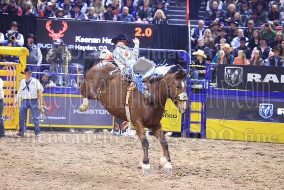 NFR  RD TWO (1181) Bareback Riding  Keenan Hayes Big Show Championship Pro Rodeo