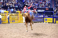 NFR  RD TWO (1108) Bareback Riding Leighton Berry Gander Goose  Championship Pro Rodeo
