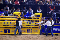 NFR 23 Round Three (611) Bareback Riding Tanner Aus Deep Springs Four Star Rodeo