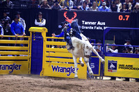 NFR 23 Round Three (614) Bareback Riding Tanner Aus Deep Springs Four Star Rodeo