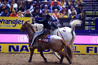 NFR 23 Round Three (625) Bareback Riding Tanner Aus Deep Springs Four Star Rodeo