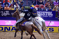 NFR 23 Round Three (623) Bareback Riding Tanner Aus Deep Springs Four Star Rodeo