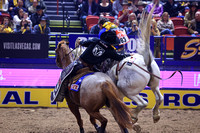 NFR 23 Round Three (622) Bareback Riding Tanner Aus Deep Springs Four Star Rodeo