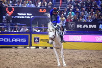 NFR 23 Round Three (621) Bareback Riding Tanner Aus Deep Springs Four Star Rodeo