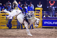 NFR 23 Round Three (619) Bareback Riding Tanner Aus Deep Springs Four Star Rodeo