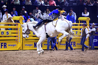 NFR 23 Round Three (617) Bareback Riding Tanner Aus Deep Springs Four Star Rodeo