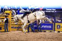 NFR 23 Round Three (616) Bareback Riding Tanner Aus Deep Springs Four Star Rodeo