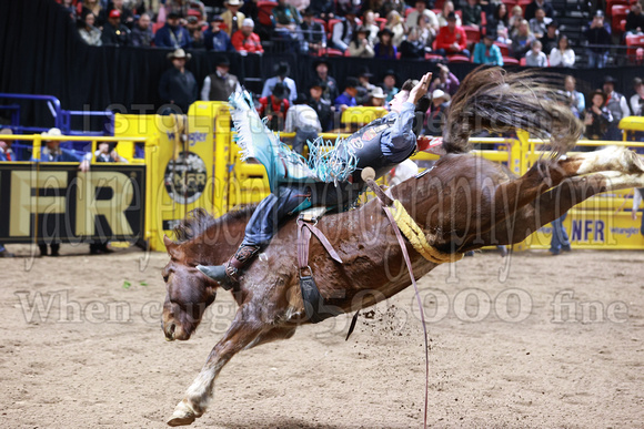 NFR RD Six (288) Bareback Jess Pope Sippin Firewater Harper & Morgan Rodeo Co