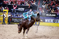 NFR RD Six (285) Bareback Jess Pope Sippin Firewater Harper & Morgan Rodeo Co